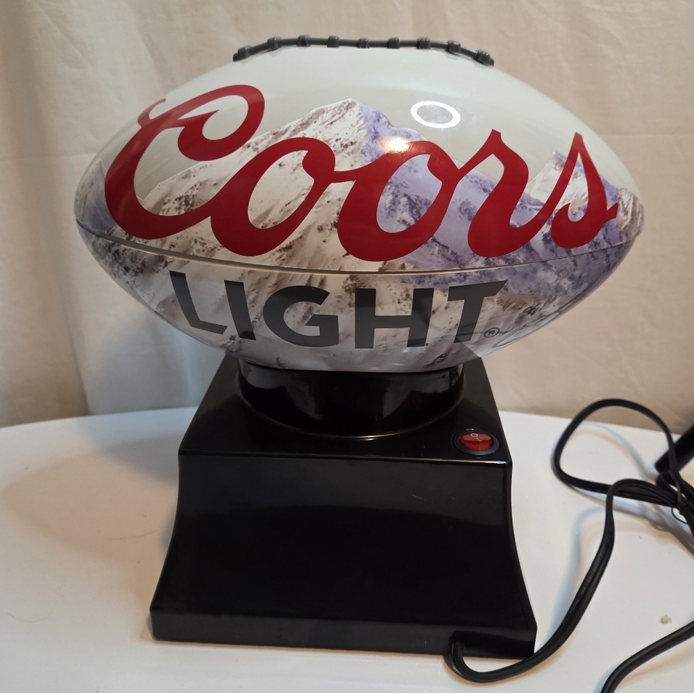 Coors Light Football Koolatron Popcorn Popper Maker/ Man Cave Display